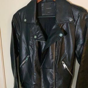 Elodie woman’s PU (faux) biker jacket. Small, Mint